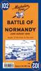 Книга Battle of Normandy - Michelin Historical Map 102 : Map