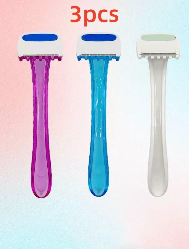 YS00015- --Женский бритвенный станок для бикини, триммер для интимных зон, идеально подходит для ванной комнаты, одноразовый, для путешествий, безопасный, удаление волос