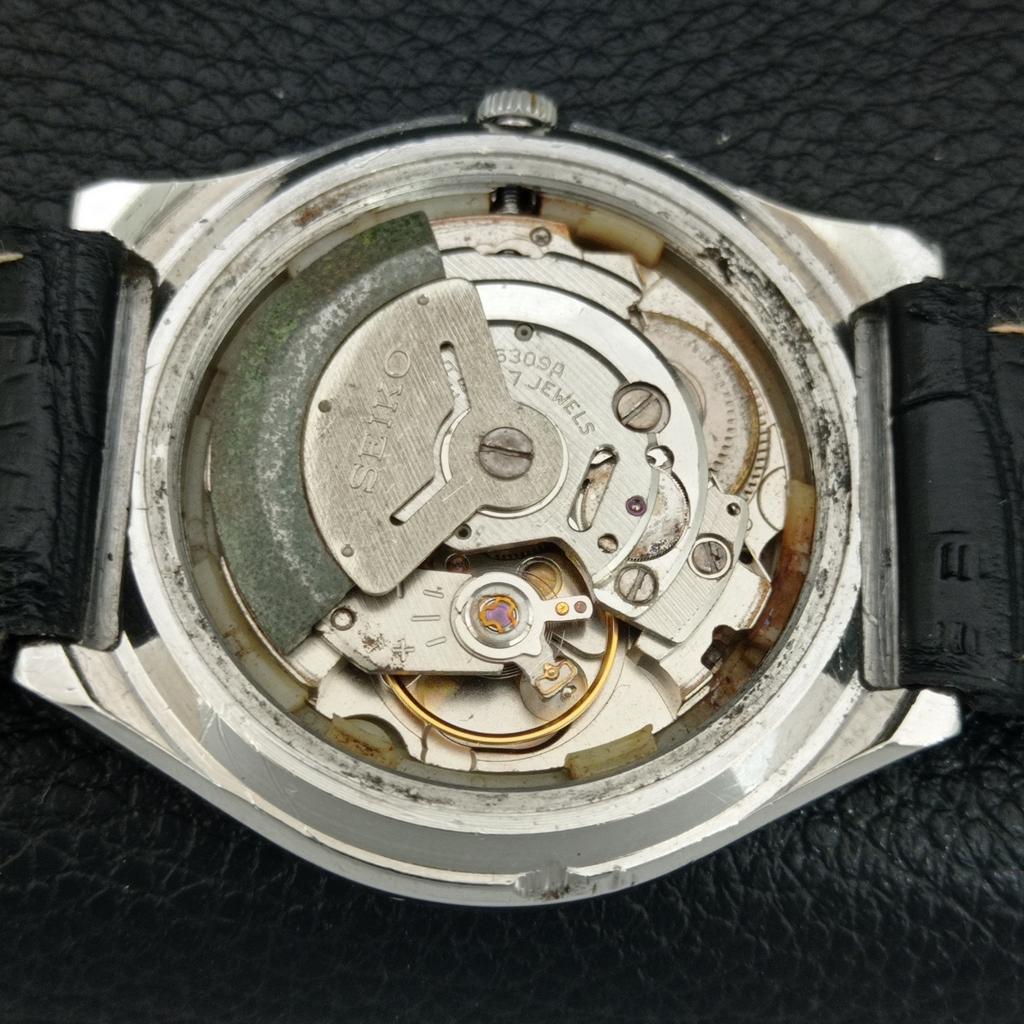 РЕДКИЕ ВИНТАЖНЫЕ МУЖСКИЕ АВТОМАТИЧЕСКИЕ ЧАСЫ SEIKO 6309A ЯПОНИЯ СИНЕГО ЦВЕТА ЦИФЕРБЛАТА a709506-1