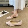 Fashion French Nude Pointed Toe Flats Women Bowknot Versatile Casual Evening Shoes New Arrival
