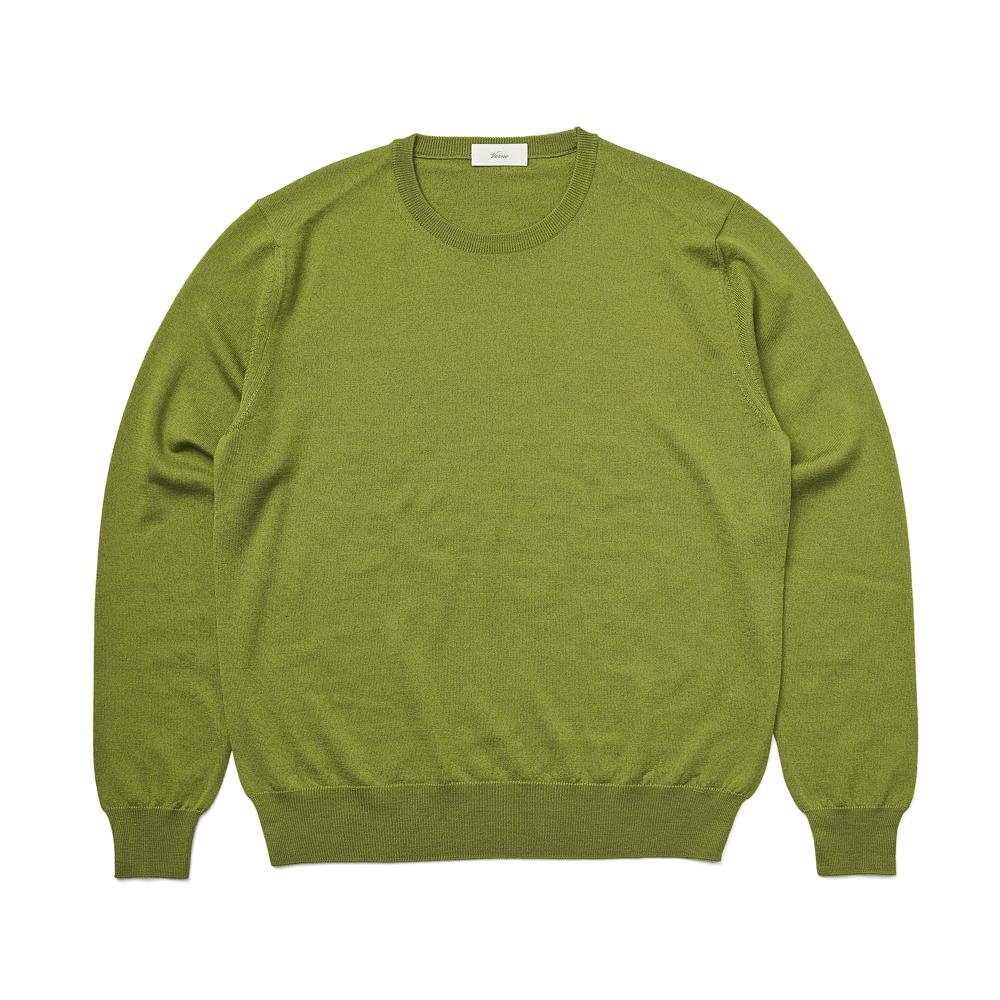 VERNO Cashtouch Crew-Neck Knit Green_Regular-Fit
