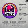 Винтажная металлическая настенная табличка в стиле Taco Bell, 8x8 дюймов, круглая, алюминиевая, декоративное искусство, легко повесить