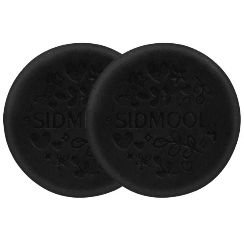 SIDMOOL Korean Charcoal Cleansing Soap 100g Charcoal Extract 3% Charcoal Powder Sodium Hyaluronate Jojoba Oil Facial Cleansing Bar