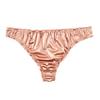 Lady Panties Low Waist Bouncy Solid Color No Constraint Comfortable Anti-peeking