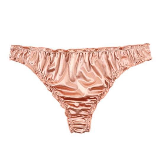 Lady Panties Low Waist Bouncy Solid Color No Constraint Comfortable Anti-peeking