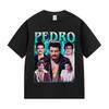 Actor Pedro Pascal Movie Graphic T Shirt Unisexs Retro High Quality Fashion Clothing Tshirts Unisex 100 Cotton Oversized Tshirt