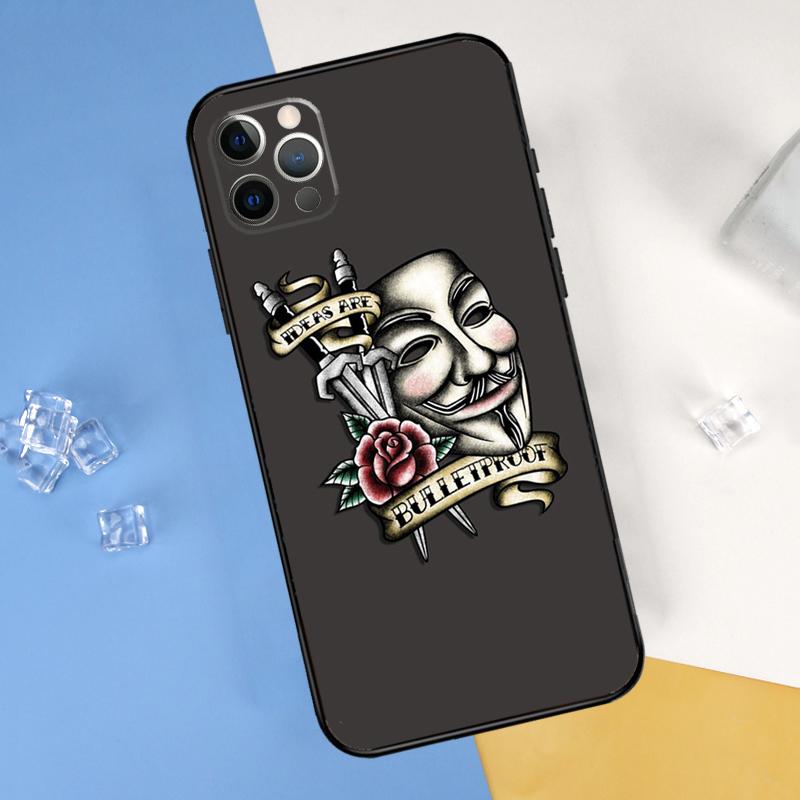 Анонимный чехол для телефона для iPhone 16 15 11 12 13 14 Pro Max Mini Чехол для iPhone 16 15 X XS Max XR Plus Coque