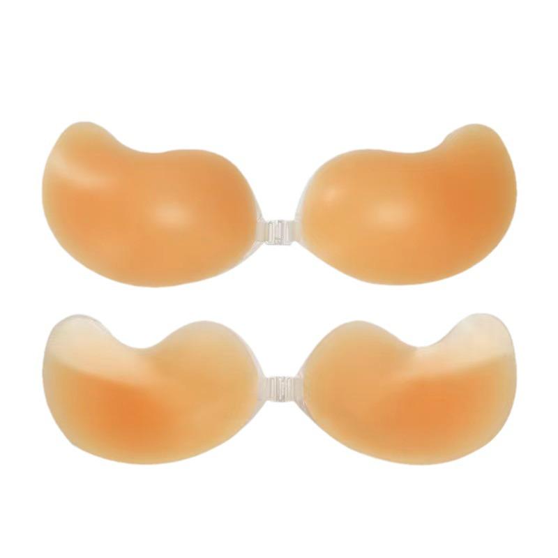 Silicone Push-Up Breast Pasties: Strapless, Invisible Nipple Covers for Small Busts, Ideal for Wedding Dresses.
