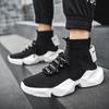 2024 Men Boots Knit Upper Breathable Sport Shoes Socks Sneakers Man Shoes High Top Running Shoes