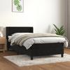 VidaXL Divan Bed and Mattress Black 80x200 Cm Velvet - Model 3130807