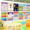 1 Set Classroom Decor 18 Themes Kid English A3 Big Cards Abc Letter/Animal/Numbers/Weather Learning Chart Kindergarten Supplies