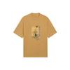 X Disney Co-Branded Sports Lifestyle Series Cartoon Print Round Neck Casual Short Sleeve T-Shirt Men Tops Curry-Yellow AHSS255-2