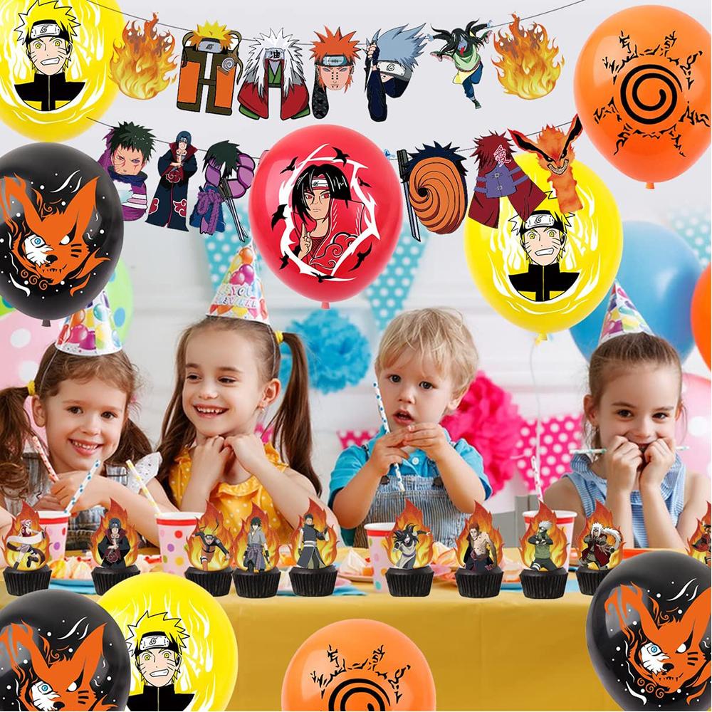 33 шт.. Мультяшные воздушные шары. Тематические украшения для вечеринок включают баннерные воздушные шары для торта.