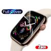 2 шт./лот, прозрачная защитная пленка для экрана, Apple Watch Ultra 2 серии 9, 8, 7, 6 SE, 5, 4, 41 мм, 45 мм, 49 мм, не закаленное стекло iWatch 49, 3, 40, 44, 42, 38 мм