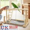 Parrot Playstand Bird Plays Stand Cockatiel Playground Wooden Perch Gym Play