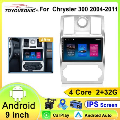Android 12 Carplay Auto для Chrysler 300C Aspen 2004 - 2011 Автомобильный Радио Мультимедиа Видео Плеер Навигация GPS WIFI