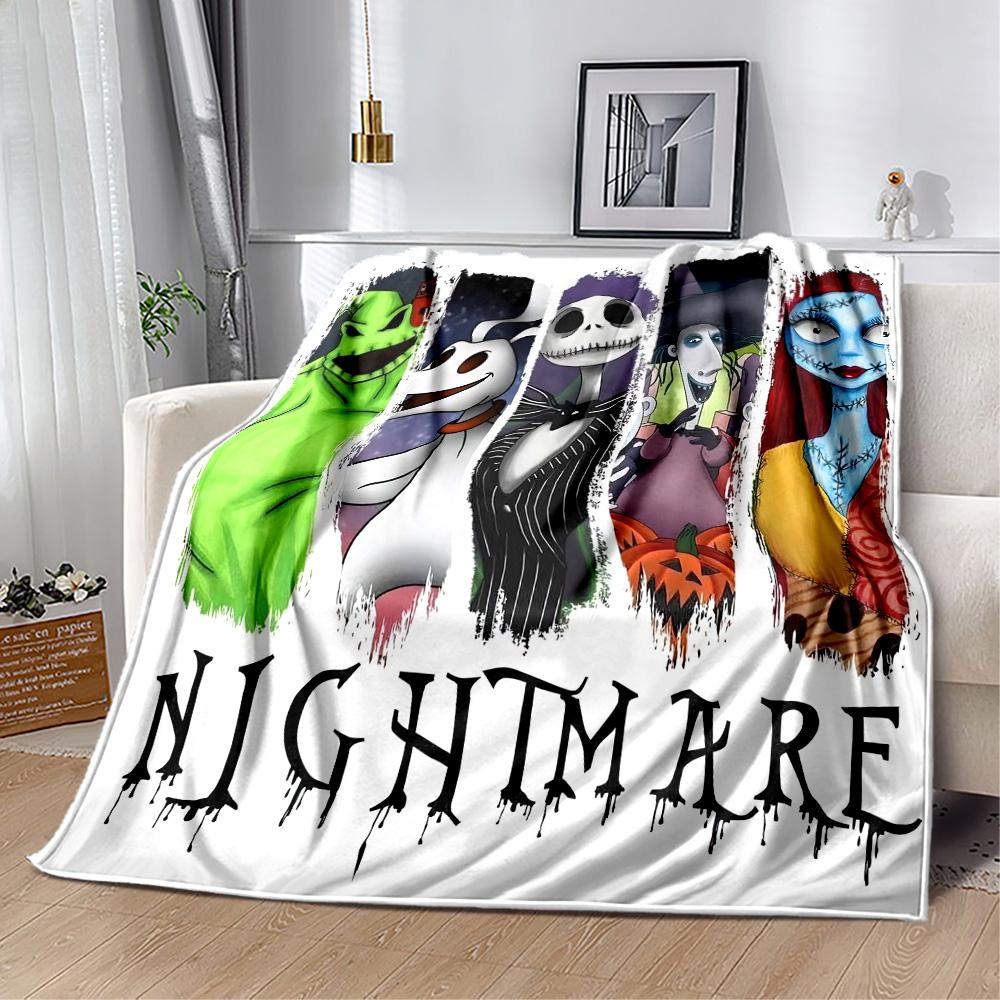 Christmas Nightmare Blanket Soft & Cozy Suitable for Picnics Bed Office Chair for All Seasons Modern Best Holiday Gift for Friends Family