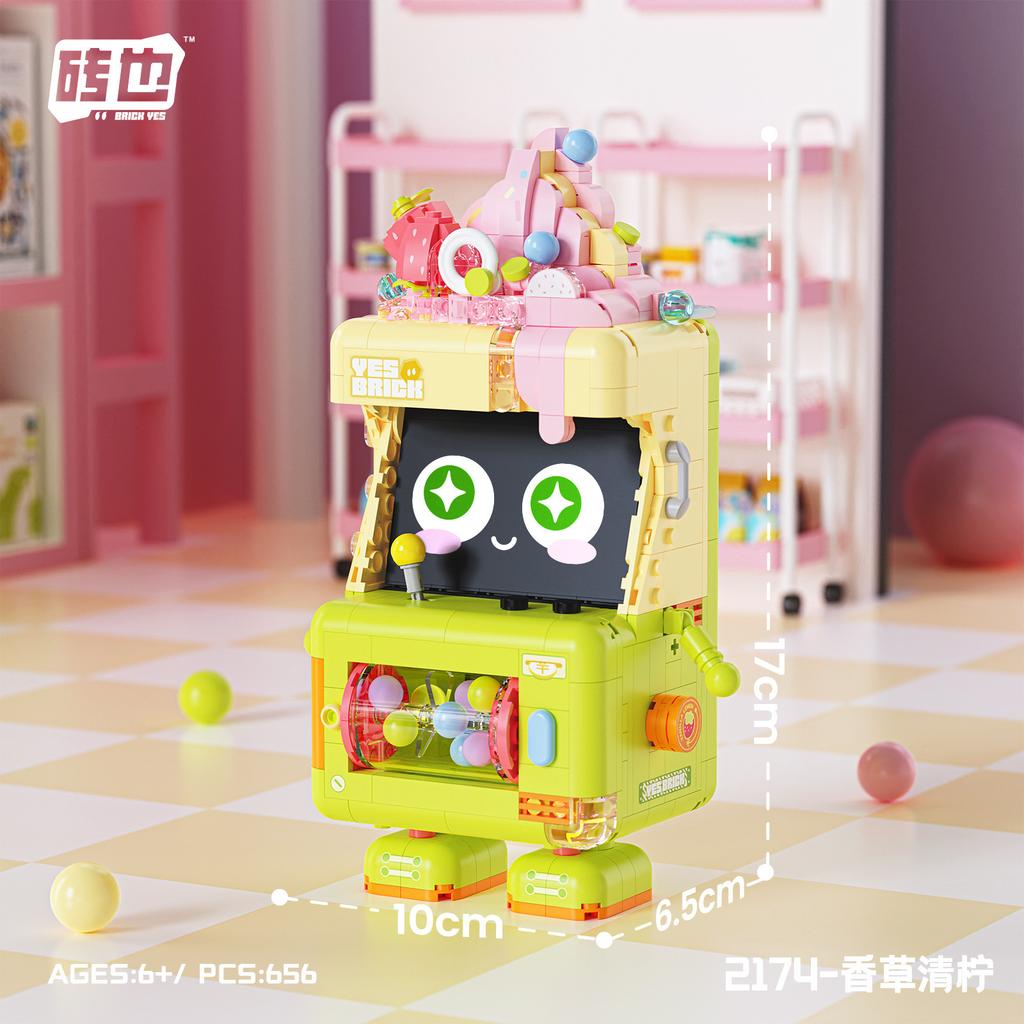 Brick Also Mini Granules 2174-2175 Ice Cream Machine Building Block Ornament Puzzle Assembly