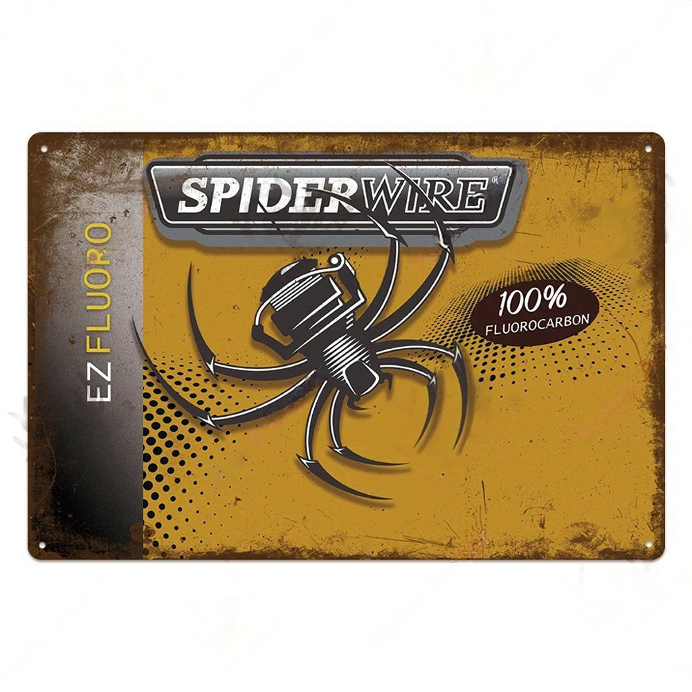 Fishing Gear Posters Vintage Metal Tin Signs Decor Retro Plaque Metal Plate Home Wall Art Room Decoration For