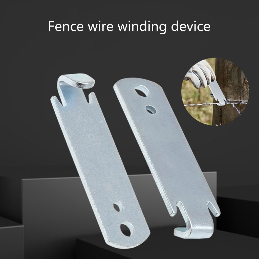 2Pcs Fence Wire Twist Tool Versatile Fencing Tool Quick & Convenient Fix for TPost Clip Fence Wire Twist Tool Durable