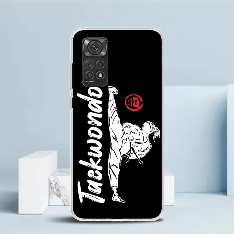 Чехол для телефона Кунгфу Тхэквондо для Xiaomi Redmi Note 15 14 14S 13 12S 12 Pro Plus 11S 11 11T 11E 10S 10 + Мягкая задняя крышка из ТПУ Redmi