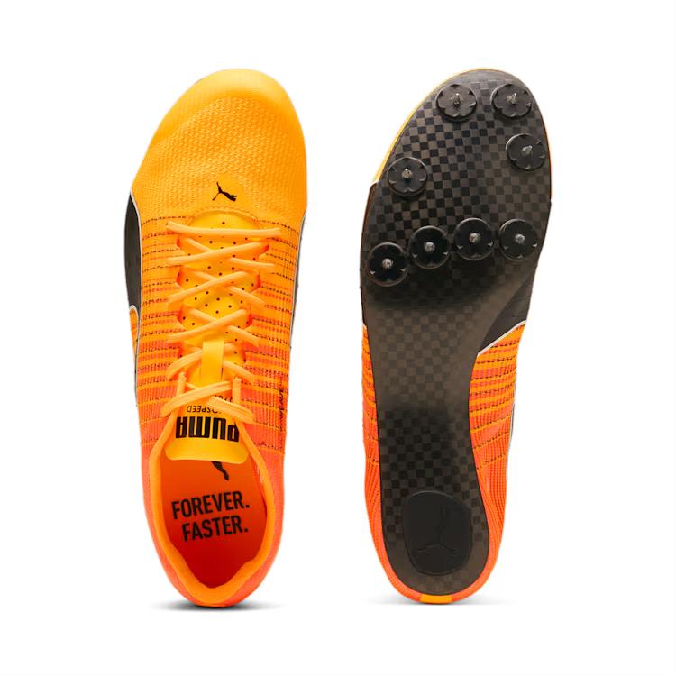 Puma Кроссовки унисекс EvoSpeed Future Faster +4 Sun Stream Оранжевый Закат-Сияние Черный 380034-01