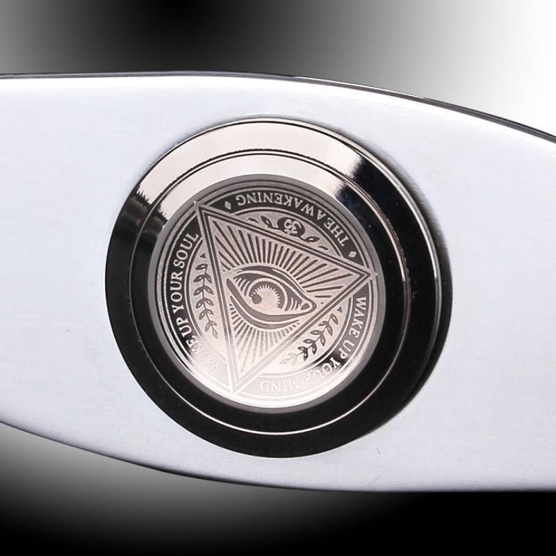 Metal Eye Spinning Top Fingertip Gyro Two Leaf Edc Fidget Toy Anxiety And Autism Relief Spinner Office Desk Toy For Adult Gift