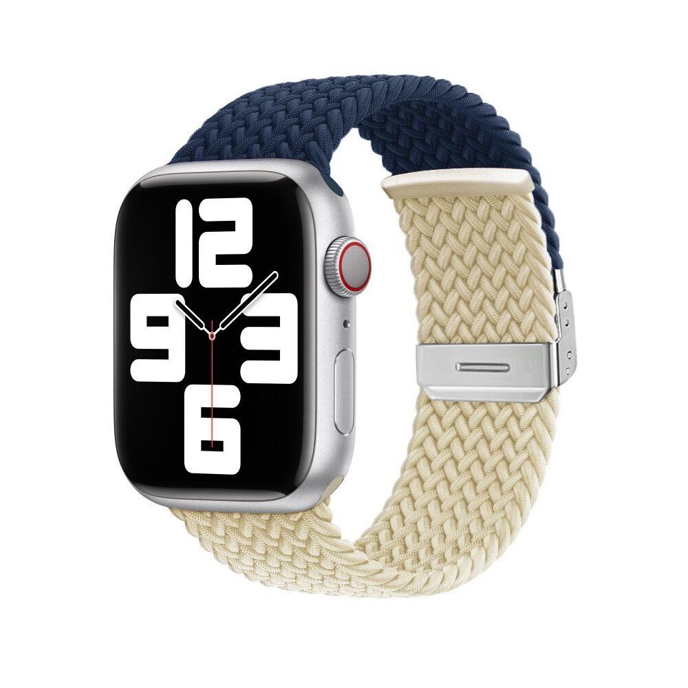 Плетеный ремешок Solo Loop для Apple Watch Band 44 мм, 40 мм, 45 мм, 41 мм, 42 мм, эластичный нейлоновый браслет Correa, iWatch Series 4 5 se 6 7 3 8