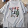 Музыкальная группа Gorillaz PUNK ROCK футболка для мужчин и женщин лето 90 s хлопковые футболки с круглым вырезом и короткими рукавами одежда винтажная одежда