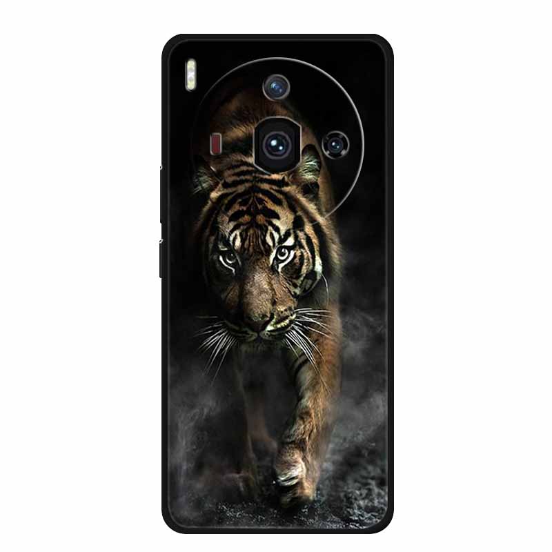 Для iPhone 14 Роскошный Чехол для Телефона Apple iphone14 pro pro max Plus Черный Мягкий Чехол из ТПУ Силиконовая Защита Животные Львы Тигр Бампер