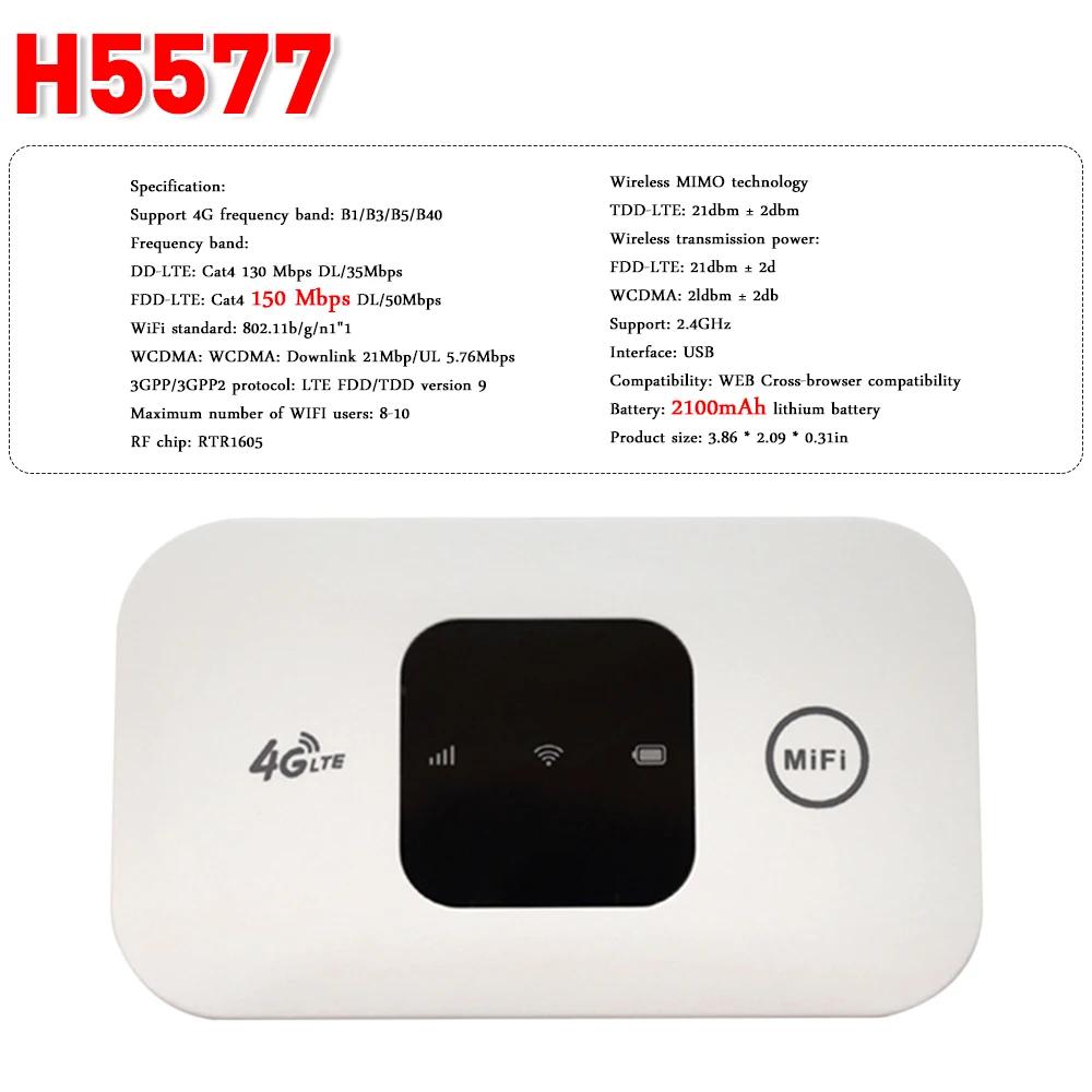 4G LTE WiFi Роутер Беспроводная точка доступа Wi-Fi 150 Мбит/с Портативный Маленький WiFi Роутер со слотом для SIM-карты Мини-модем Мобильная точка доступа WIFI