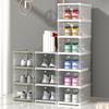 Home Shoe Box Transparent Stackable Thickened Foldable Dust-proof Visible Dustproof Moisture-proof Dorm Shoe Container Shoe
