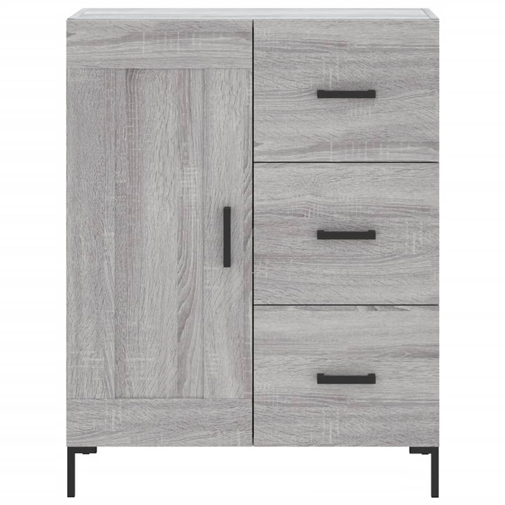 Sideboard in Grey Sonoma 69.5 x 34 x 90 cm engineered wood