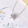 Non Fading Star Necklace Hanging Collarbone Chain Unique Gold Pendant  Women's Jewelry Gift