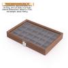 Luxury Walnut Wood Dustproof Rectangle Jewelry Storage Container Ring Pendant Bangle Jewelry Organizer Box Case for Collection