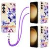 Фиолетовый бегония со съемным ремешком с пряжкой или кольцом против падения или гладким дизайном Прозрачный чехол для Samsung iPhone Xiaomi Redmi Oppo Moto Nokia...