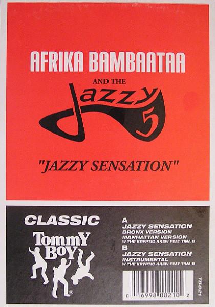 12-дюймовая пластинка AFRIKA BAMBAATA JAZZY 5 KRYPTIC Jazzy Sensation Remix TB821 Tommy Boy 1992 US Rap HipHopRB Б/у