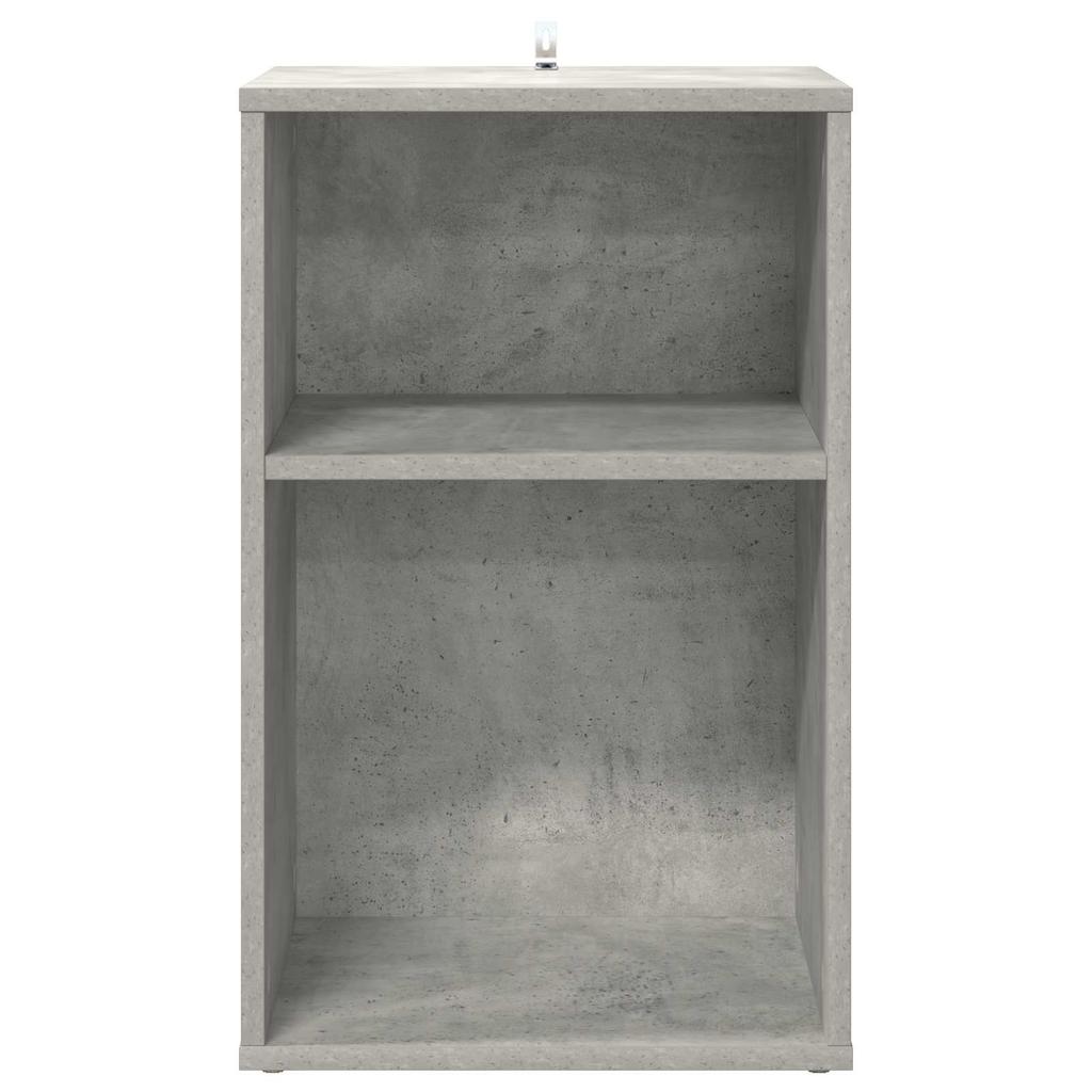 Record Storage Cabinet Concrete Grey 38 x 33 x 61 cm Engineered Wood