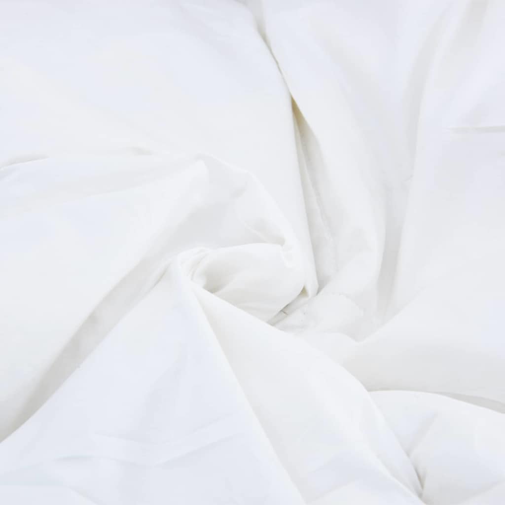 2 in 1 Duvet Cover White 135 x 200 cm Feather
