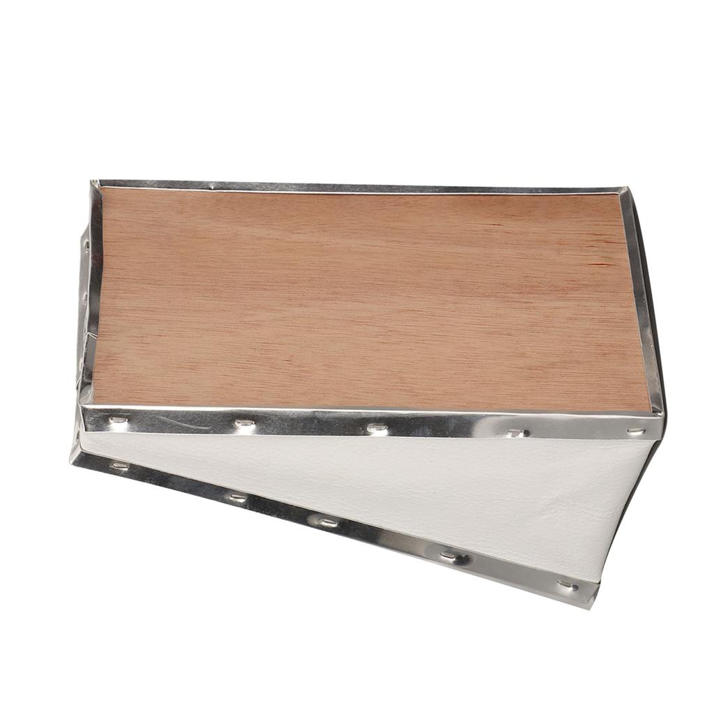 Bee Smoker Bellow PVC Leather Plywood Box Beekeeping Equipment Replacement with Clip for Beehive