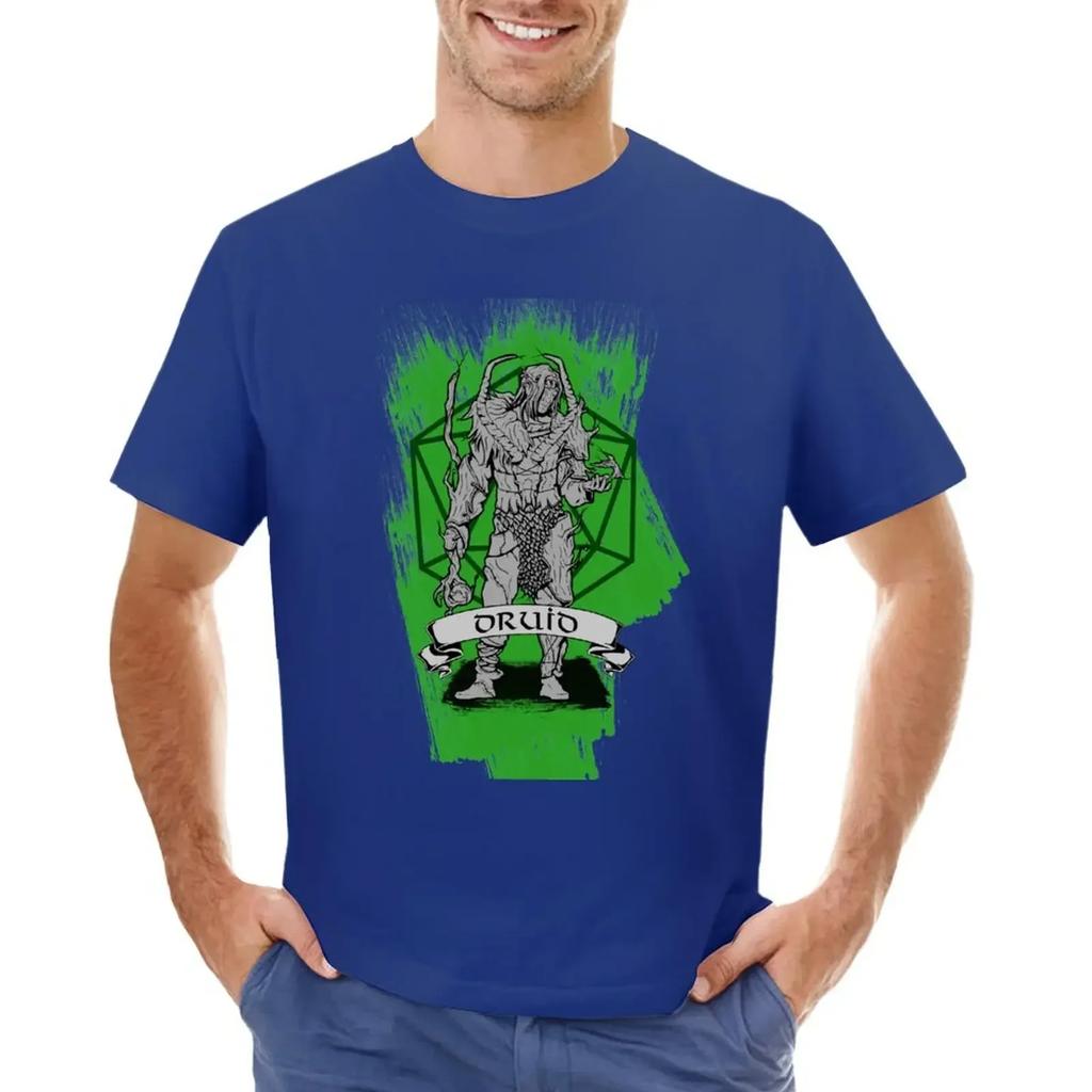 D&D Class - Druid T-shirt plus sizes blanks customs men clothes