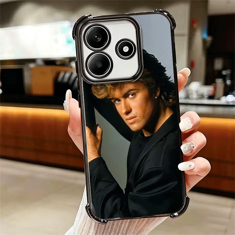 Мягкий чехол для телефона George Michael для Xiaomi Redmi Note 14 15 Pro Plus 13 12 11S 11T 5G 10 9S 9 Покрытие Защита от падения Fundas