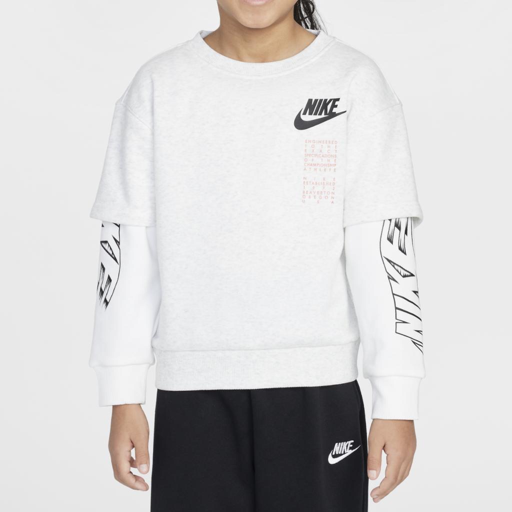 Nike Sweatshirt Sportswear Birch Heather Children Aged 3 7 Years Old IB8206-051