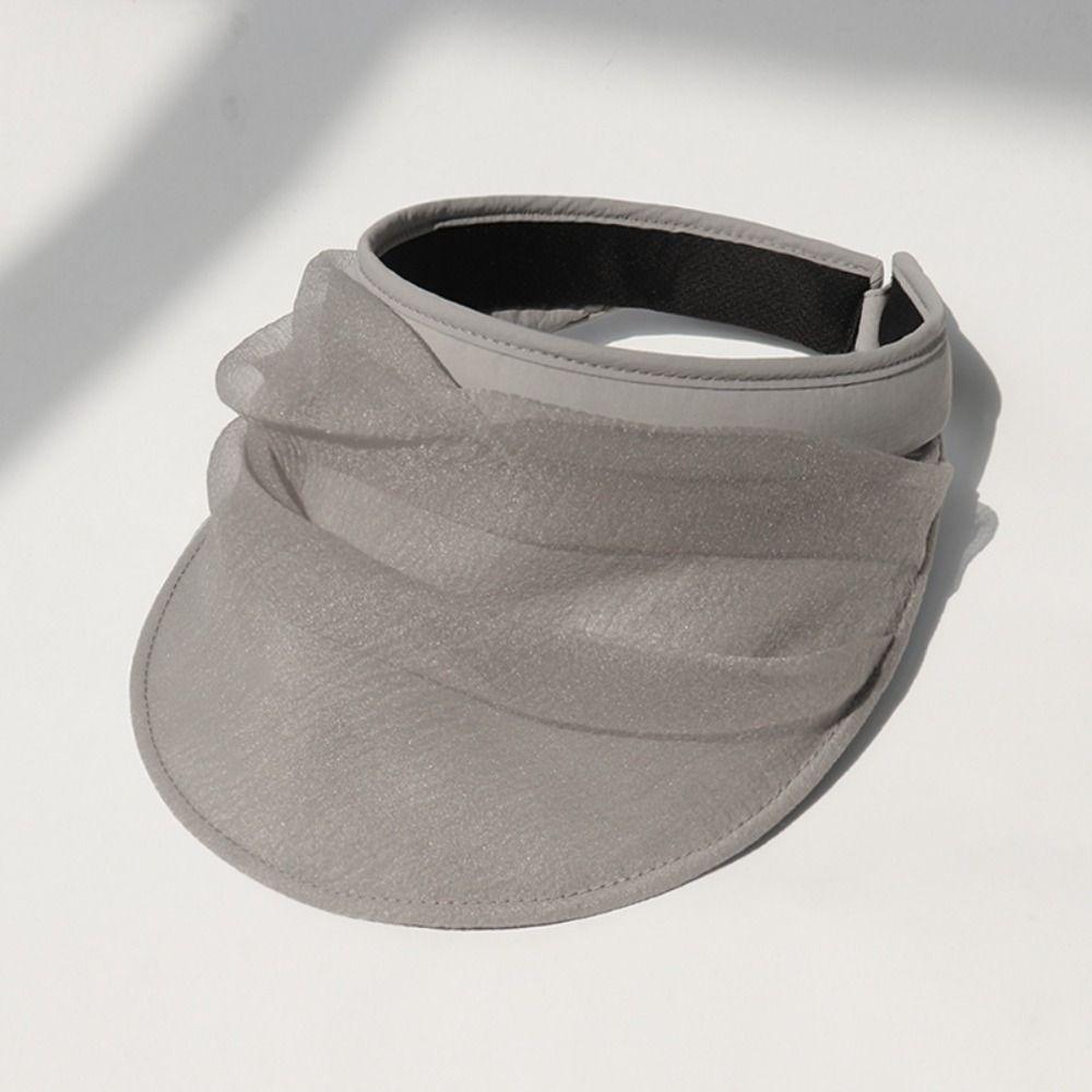 Breathable Women's Sun Hat Empty Top Wide Brim Hat Casual Foldable Hat Summer Vacation