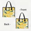 Lemon Pattern Tote Bag Casual Daily Handbag for Shopping Travel Outdoor Use