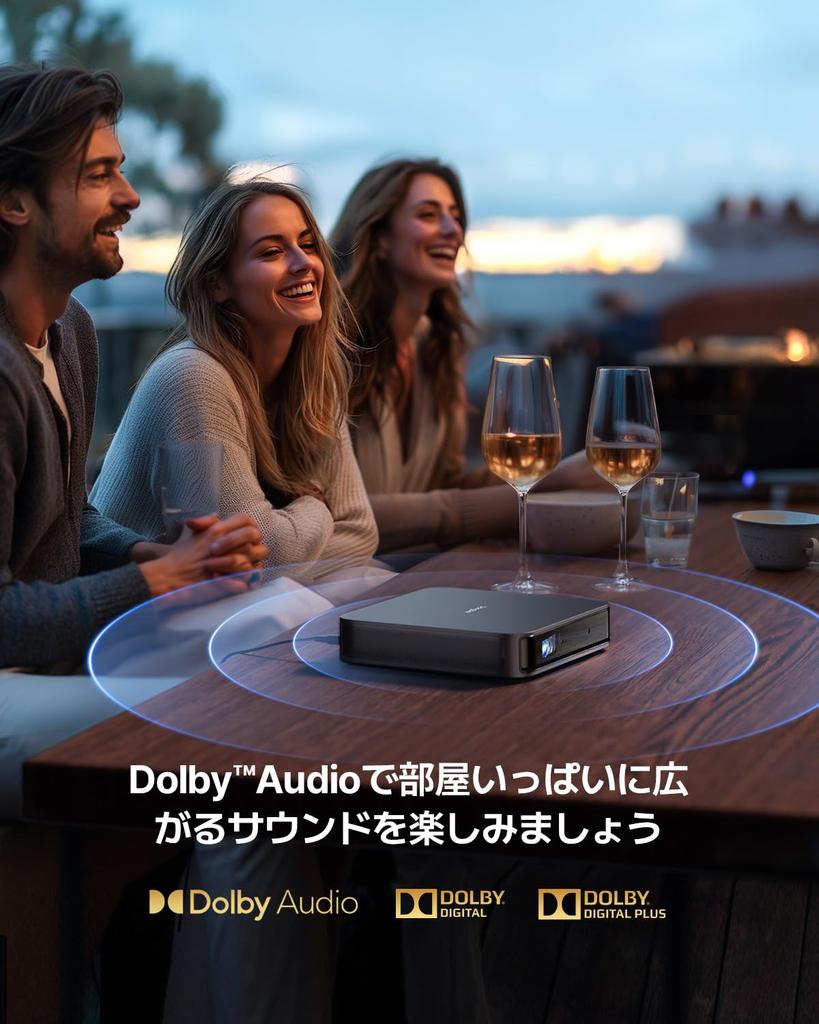 Dangbei Atom Laser Small Equipped with 1200 ISO Full HD Home Easy Home Large Home WiFi Bluetooth Keystone Correction Projector, Size, GTV, Built-in