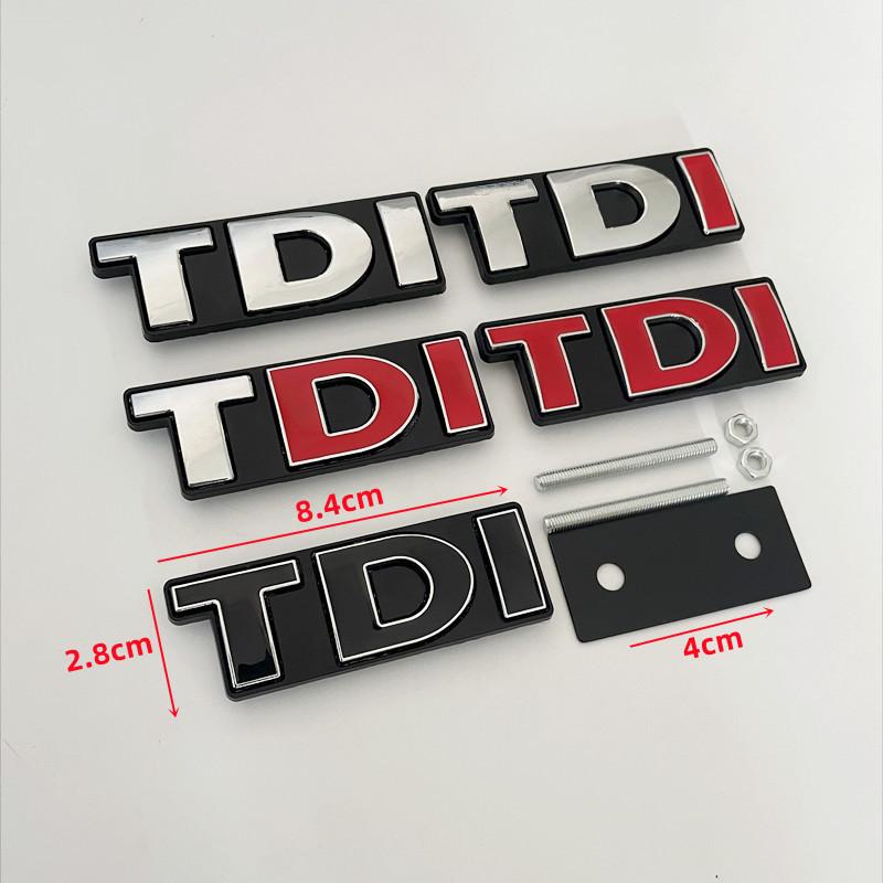 3D Металлический Логотип Значок TDI На Решетку Радиатора Автомобиля Наклейка На Крышку Багажника Для VW Golf 4 6 7 MK6 Polo Jetta Passat Аксессуары