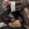 Женские шлепанцы-мюли на толстой подошве со стразами для ношения на улице