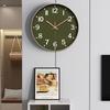 Silent Wall Clock Round Hanging Watch Living Room Decoration Quartz Wall Clock  Hotel