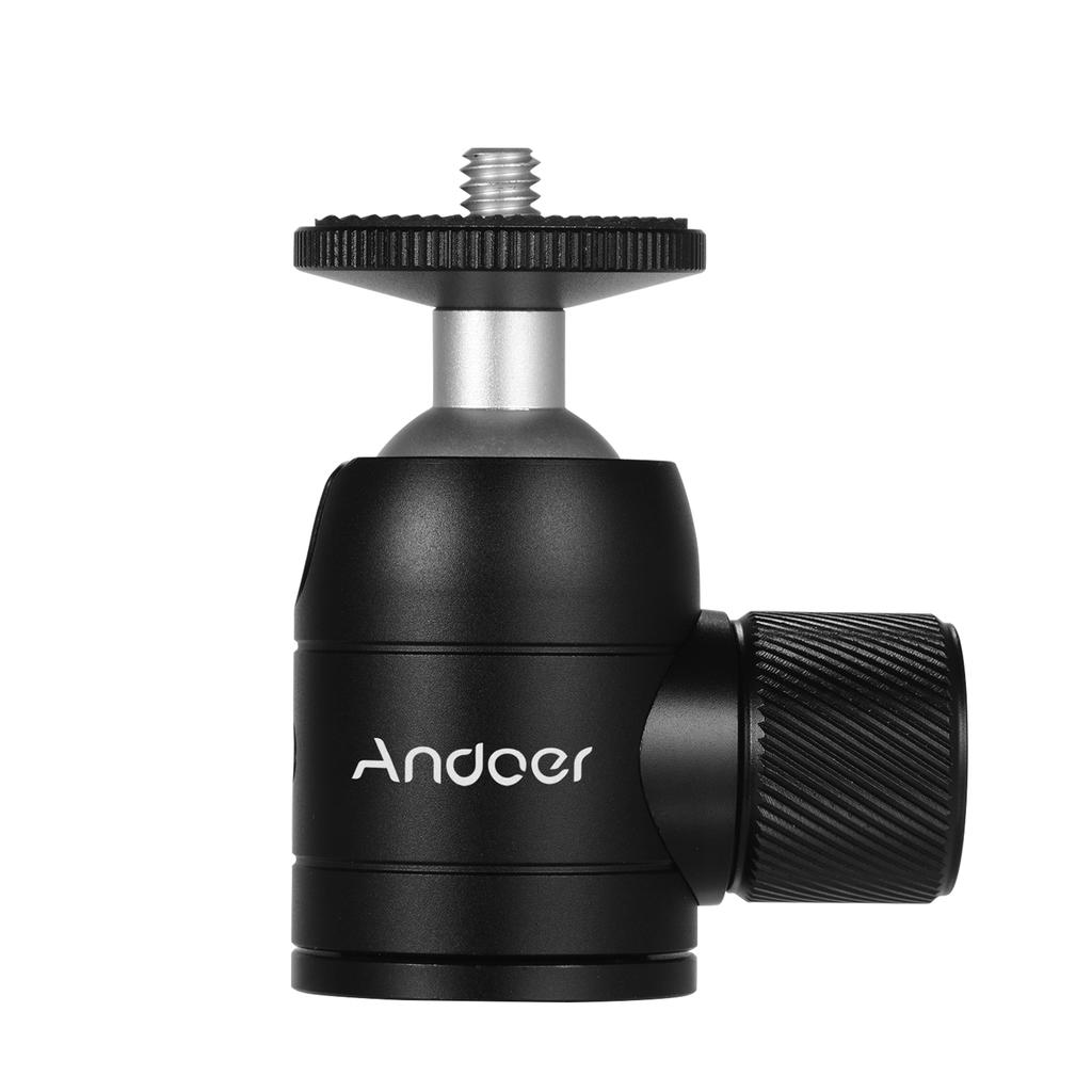 Tripod Ball Head 360 Degree Swivel Compatible with DSLR Camera Tripod Selfie Stick Monopod